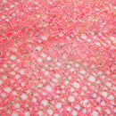 Centerstage Foiled Stretch Netting | Blue Moon Fabrics