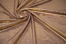 Claudette Creased Foiled Spandex Fabric | Blue Moon Fabrics