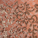 Cottage Garden Stretch Lace Sequin Fabric | Blue Moon Fabrics