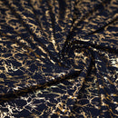 Cracked Foil Printed Microflex Fabric | Blue Moon Fabrics