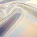Dizzy Foiled Spandex Fabric | Blue Moon Fabrics