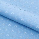 Eyelet Polyester Spandex Jacquard Fabric | Blue Moon Fabrics