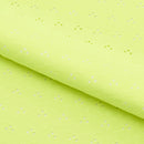 Eyelet Polyester Spandex Jacquard Fabric | Blue Moon Fabrics