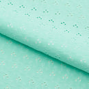 Eyelet Polyester Spandex Jacquard Fabric | Blue Moon Fabrics