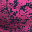 Jolt Foiled Stretch Faux Denim Fabric | Blue Moon Fabrics