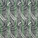 Traditional Polynesian Tattoo Muslin Cotton Fabric | Islands Fabric