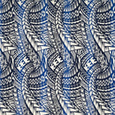 Traditional Polynesian Tattoo Muslin Cotton Fabric | Islands Fabric