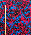 Polynesian Tribal Triangle formation Design Light Barkcloth Fabric | Islands Fabric