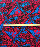 Polynesian Tribal Triangle formation Design Light Barkcloth Fabric | Islands Fabric