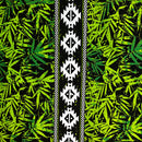 Areca Palm Tree Leaves Light Barkcloth Fabric | Islands Fabric