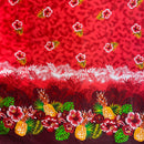 Pineapple Hibiscus Ocean Tropical Leaves Rayon Fabric | Islands Fabric