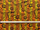 Plumeria Star Design Rayon Fabric | Islands Fabric