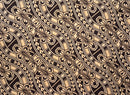 Islands Bloom Tattoo Waves Polyester Light-Barkcloth Fabric | Islands Fabric