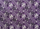Islands Bloom Tattoo Waves Polyester Light-Barkcloth Fabric | Islands Fabric