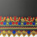 Floral Bird Embroidered Polyester Fabric | Islands Fabric