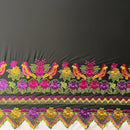 Floral Bird Embroidered Polyester Fabric | Islands Fabric