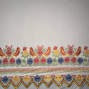 Floral Bird Embroidered Polyester Fabric | Islands Fabric