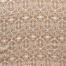 Traditional Polynesian Geometric Design Light Barkcloth Fabric | Islands Fabric