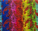 Polynesian Tribal Tattoo Design Rayon Fabric | Islands Fabric