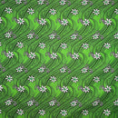 Tiare Waves Traditional Tattoo Polyester Fabric | Islands Fabric