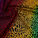Multicolor Safari Spots Printed Spandex Fabric | Blue Moon Fabrics