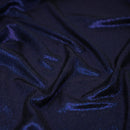 Posh Titanium Foiled Slinky Jacquard Fabric | Blue Moon Fabrics