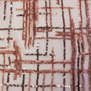 Thin Plaid Stretch Mesh Sequin Fabric | Blue Moon Fabrics