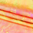 Tie Dye Thunder Hologram Spandex Fabric | Blue Moon Fabrics