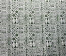 Green colored Traditional Polynesian Tapa Polyester Fabric 