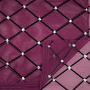 Diamonds Flocked Stretch Mesh Fabric | Blue Moon Fabrics