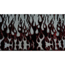 Fiery Glittered Flocked Stretch Mesh Fabric | Blue Moon Fabrics