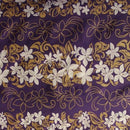 Tiare Garden Glitter Polyester Fabric | Islands Fabric