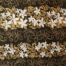 Tiare Garden Glitter Polyester Fabric | Islands Fabric