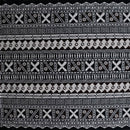 Dark Brown colored Fijian Geometric Design Cotton Light Barkcloth Fabric
