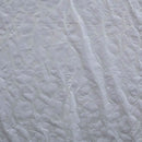 Hibiscus/Monstera | Polyester Fabric White