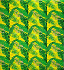 Tropical Leaves All Over design Cotton Fabric | Islands Fabric
