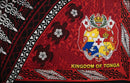 Kingdom of Tonga Seal Turtle Plumeria | Sarong Red