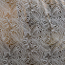 Gold & White colored Monstera Leaf Tiara Fabric