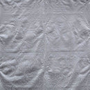 White colored Pacific Islander All Over design Polyester Fabric