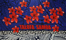 Royal colored Talofa Samoa Plumeria Sarong | Islands Fabric