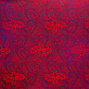 Traditional Polynesia Tattoo Gardenia Taitensis & Tropical Leaves Fabric (Foil)