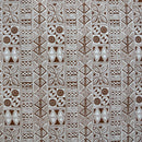 Brown colored Traditional Polynesian Tapa Polyester Fabric