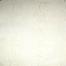 White colored Traditional Polynesian Tattoo Design Rayon Poplin Fabric