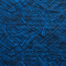 Royal colored Traditional Polynesian Tattoo Polyester Fabric